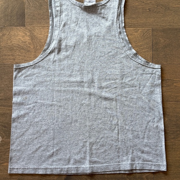 Vintage 90s Nike Tank Top Gray Mens M Embroidered Swoosh Logo USA Made - Picture 5 of 7